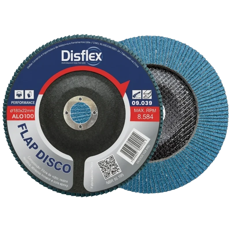 DISCO FLAP CONE 180X22MM ALO-040 - DISFLEX - 9038