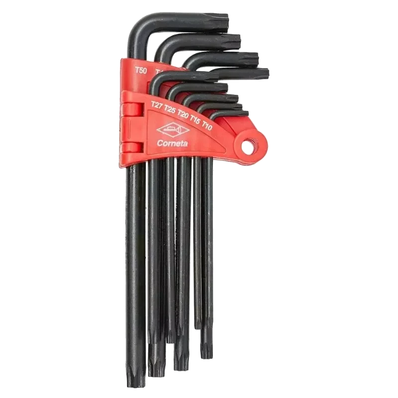 JOGO DE CHAVE TORX CORNETA LONGO C/GUIA 10 A 50