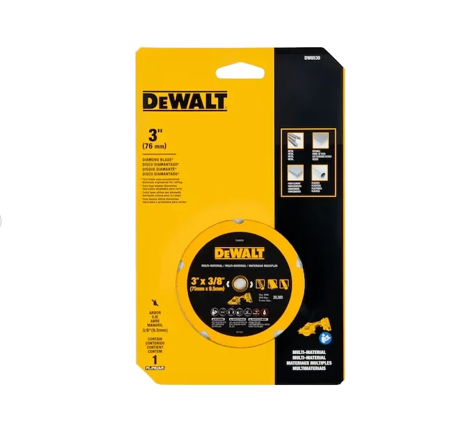 DEWALT-DISCO DIAMANTADO  3"X3/8" MULTIMAT-DW8530