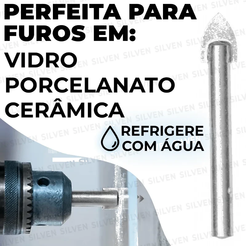 BROCA P/VIDRO /PORCELANATO TUNGST.8MM CTP