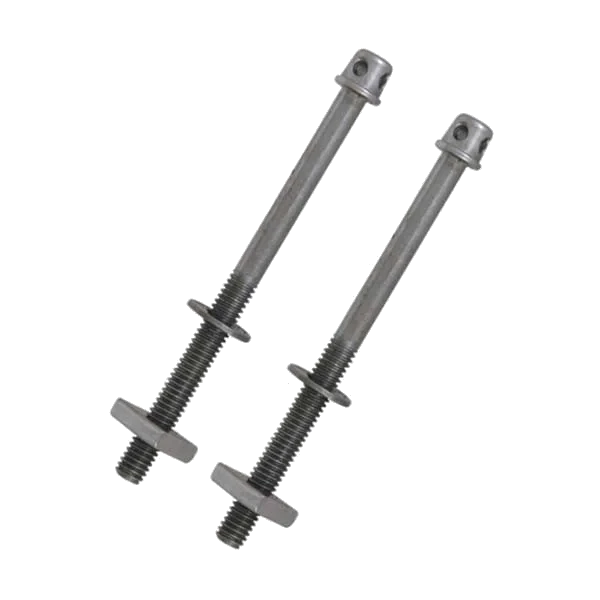 PARAFUSO CAMA FURADO COM PORCA BIC. 5/16 X 140 C/100