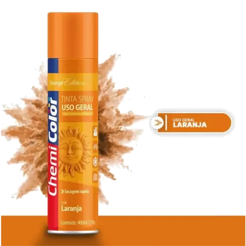 TINTA CHEMICOLOR 400ML AGRICOLA LARANJA JC- CHEMIC