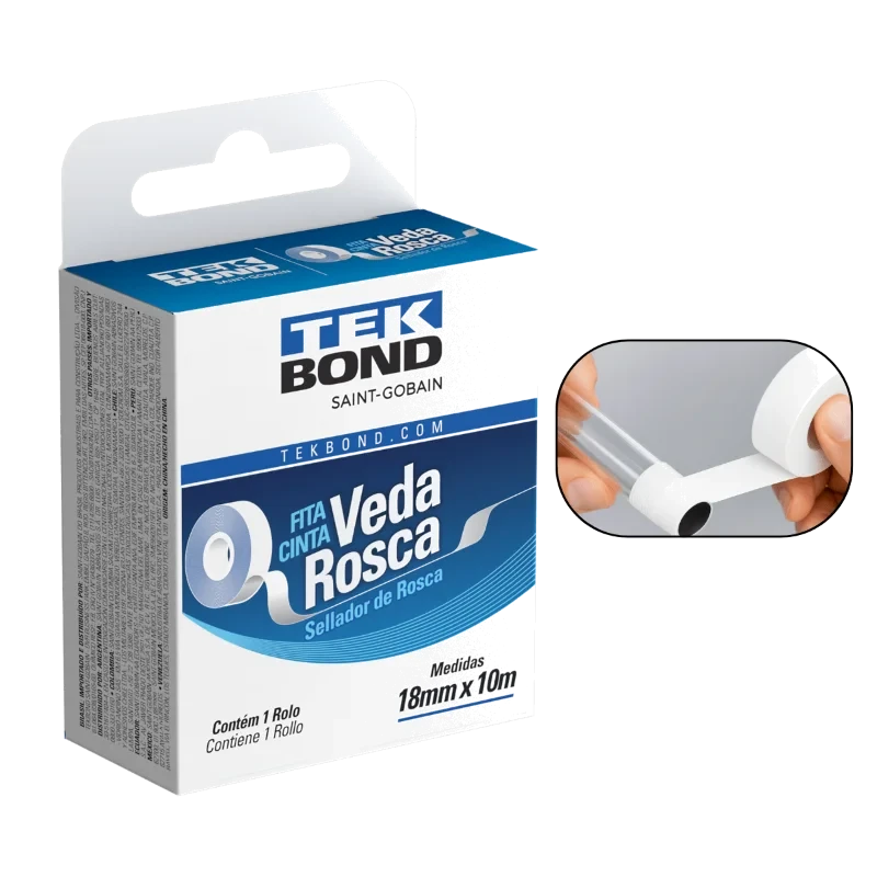 FITA VEDA ROSCA 18MM X 10M DIS-FLEX C/100