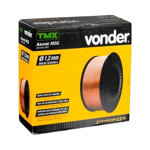 ARAME MIG 1,2MM CARRETEL 15KG - VONDER