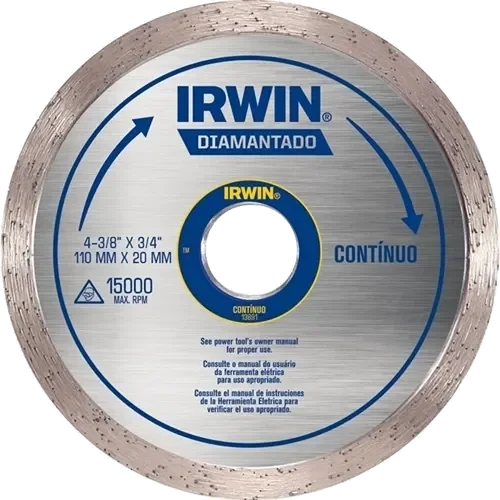 IRWIN-DISCO DIAMANTADO IW13891 LISO 110MM X 20MM - I