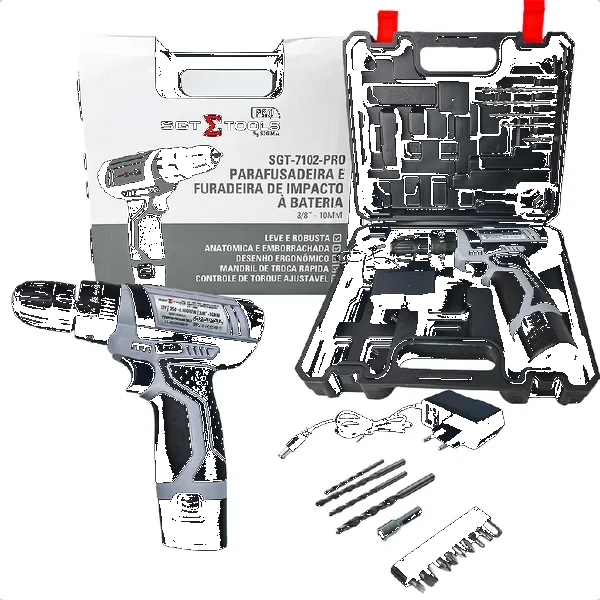 STANLEY-PARAFUSADEIRA/FURAD. IMPACTO 3/8" 10MM + PA