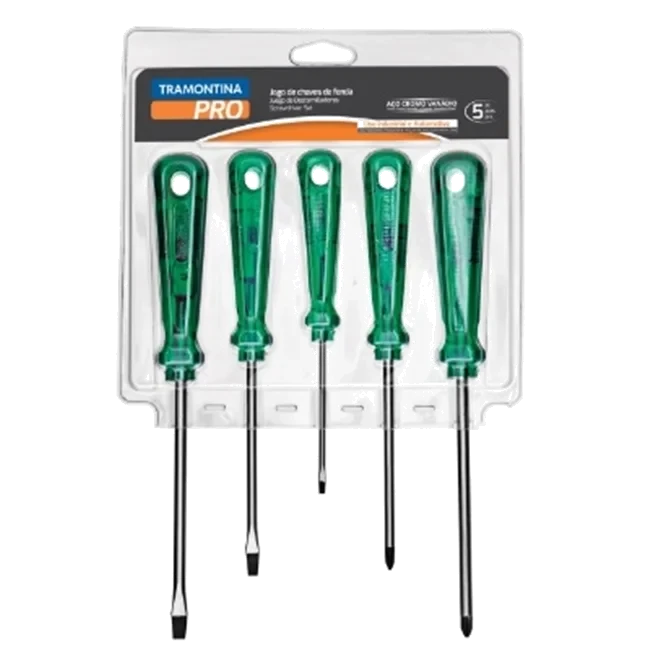 GEDORE-JOGO DE CHAVE FENDA E PHILIPS 5PC (FENDA 1/8