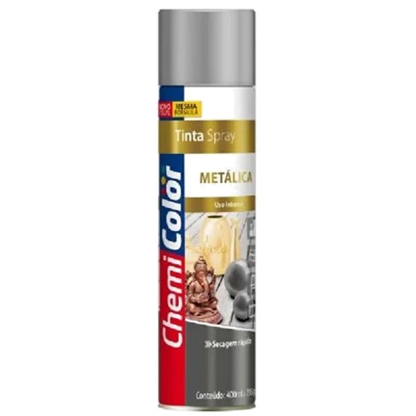 TINTA CHEMICOLOR 400ML METALICA CROMADO - CHEMICO