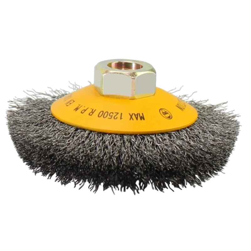 ESCOVA DE ACO CONICA 100MMXM14 - DIS-FLEX - 32006