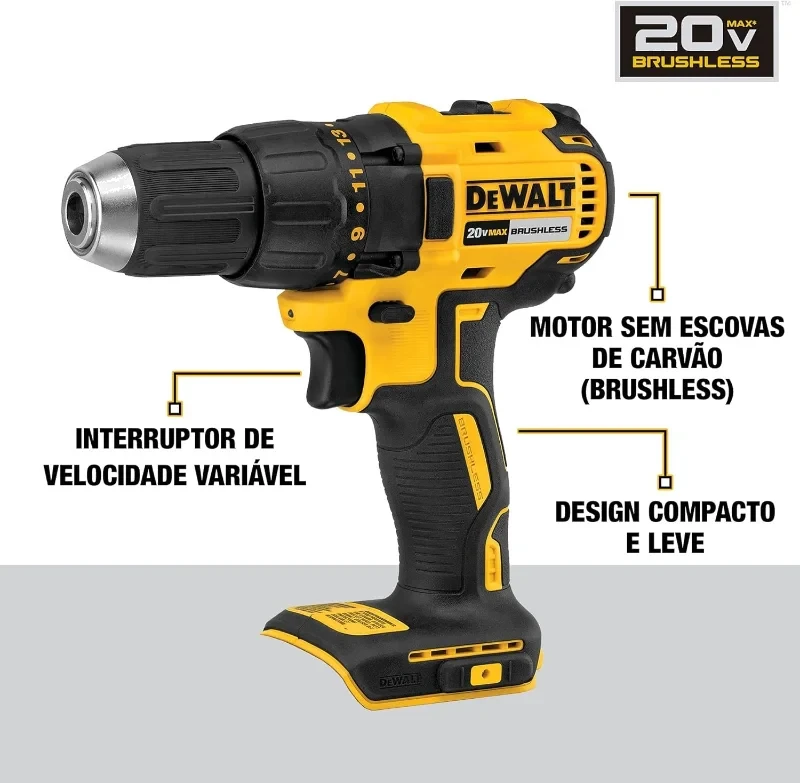 DEWALT-PARAFUSADEIRA/FUR. 20V MAX LITIO 2 BAT 2AH - D