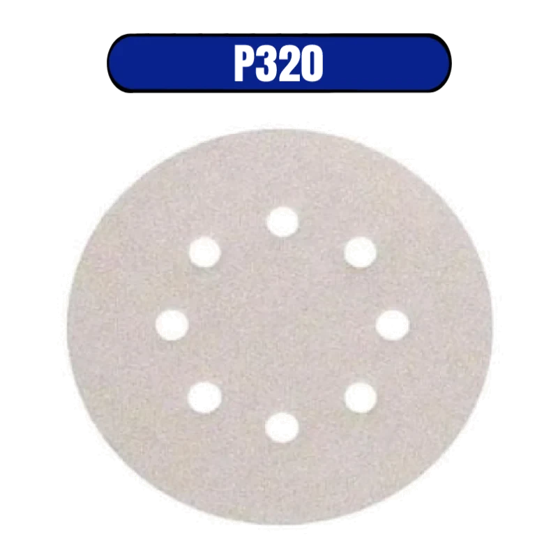 DISCO DE LIXA PLUMA BRANCO 125MM 320-DIS-FLEX - 0801