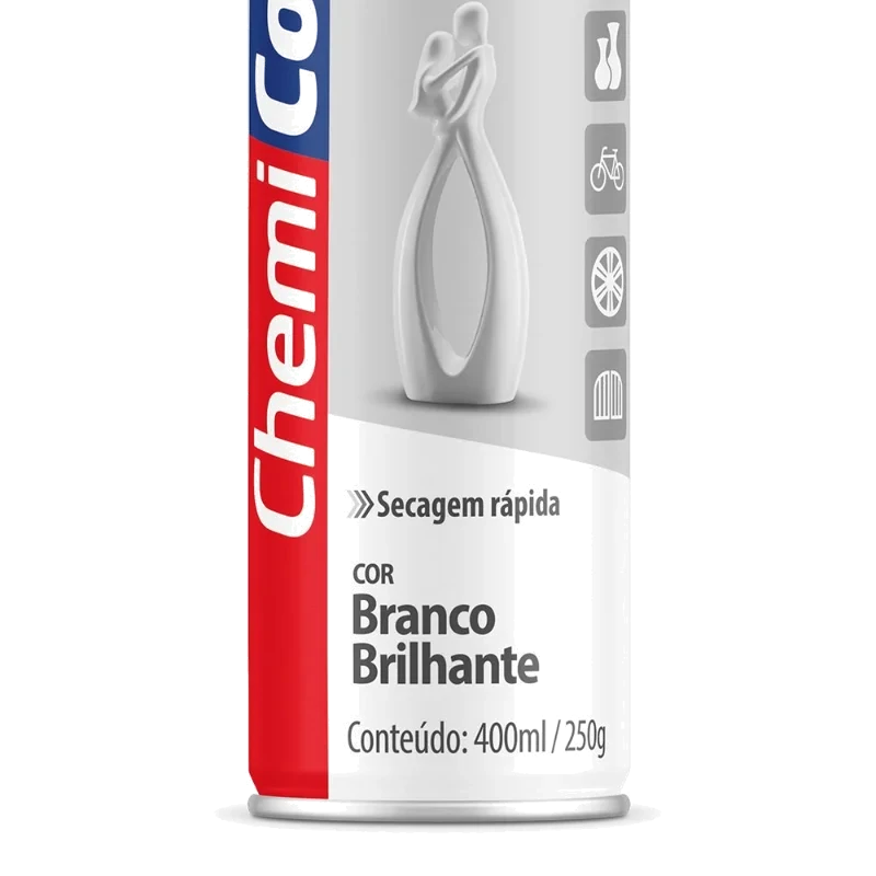 TINTA CHEMICOLOR 400ML U.G BRANCO BRILHANTE - CHEM