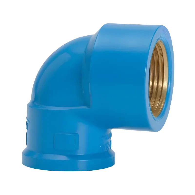 20032601-JOELHO 90° AZUL LR C/BUCHA LATAO 20X1/2- REB