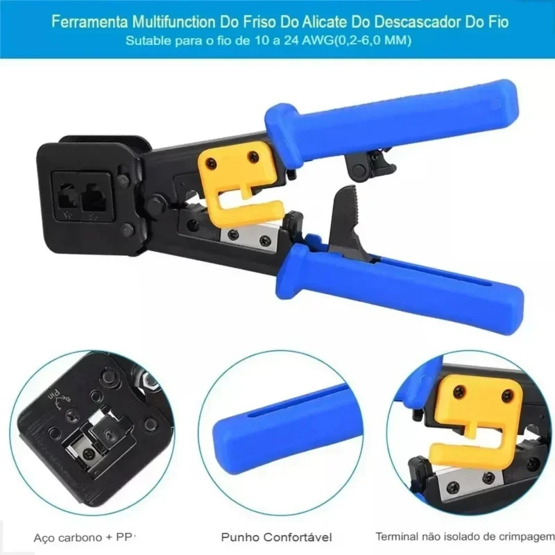 ALICATE P/CRIMPAR PLUG MOD.N.6 FOXLUX RJ11/RJ12