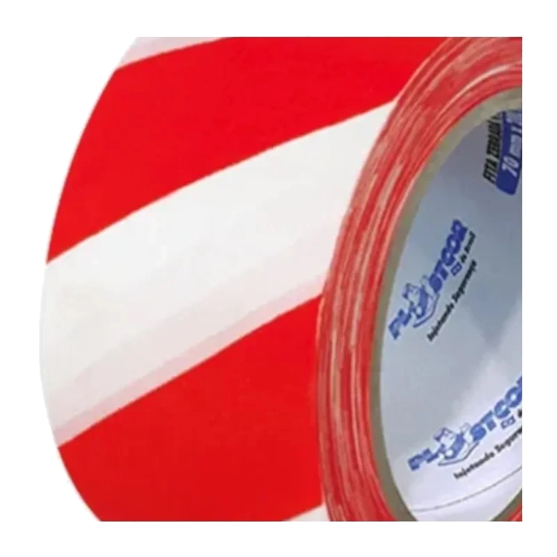 FITA ZEBRADA PT/AM 70MM X 200M PLASTCOR