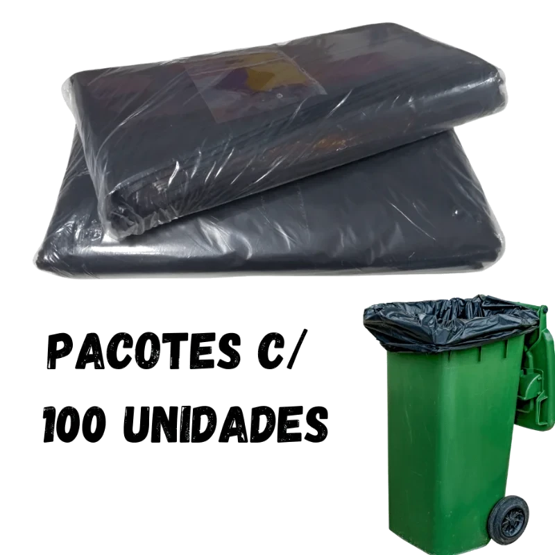 SACO P/ LIXO FORTE 100L C/5