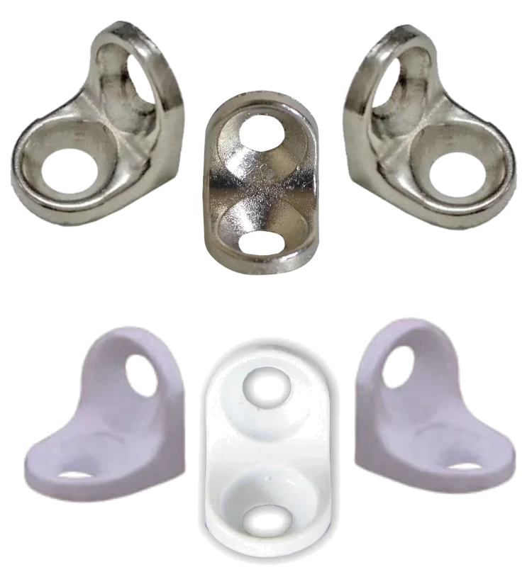 SUPORTE P/ PRATELEIRAS 2 FUROS C/20