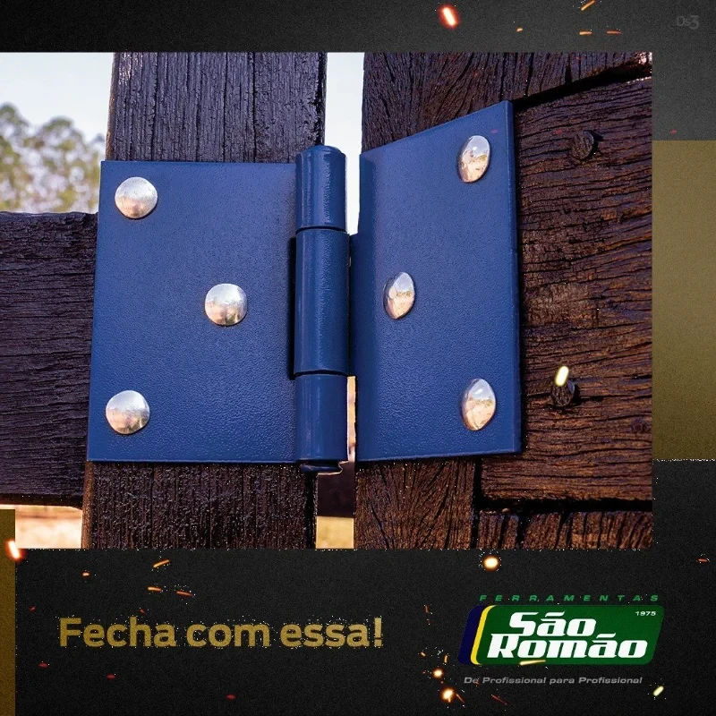 DOBRADICA P/PORTEIRA QUADRADA SAO ROMAO 02