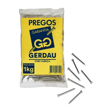 PREGO C/CABECA 17 X 27 POLIDO GERDAU