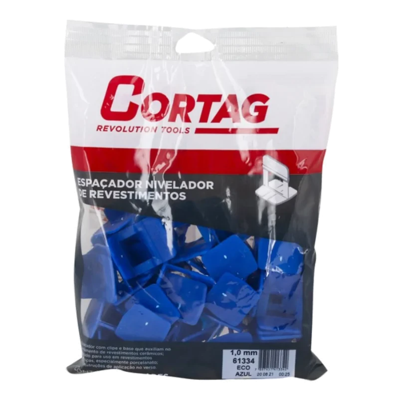 CORTAG-ESPACADOR NIVELADOR 1,0MM ECO AZUL C/50  C