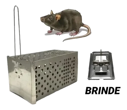 RATOEIRA TIPO GAIOLA C/ MOLA - GERAL
