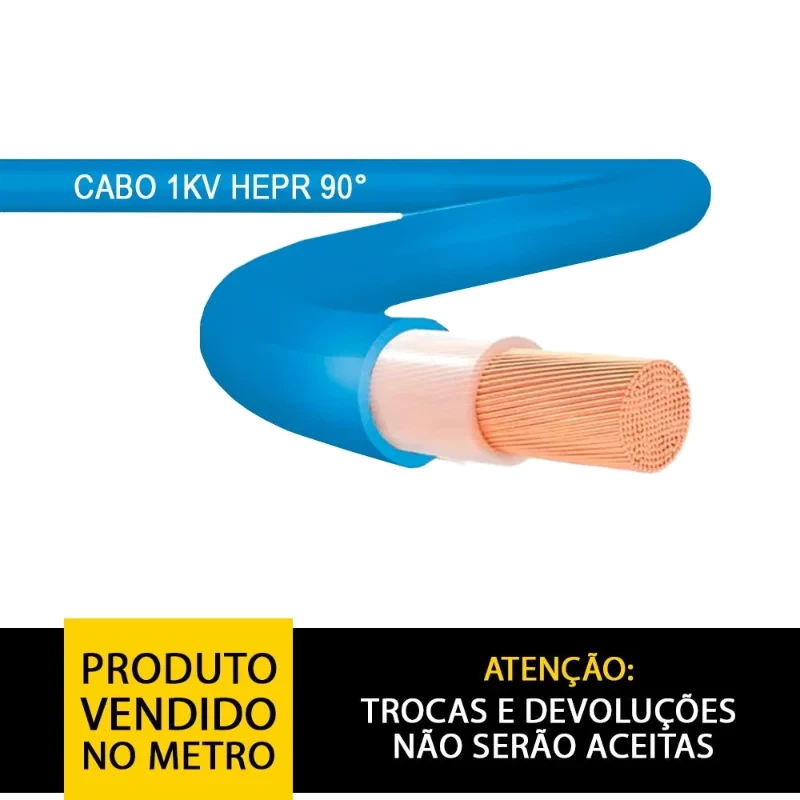 CORFIO-CABO FLEXIVEL 1KV 1X25,0MM2 HEPR - AZUL