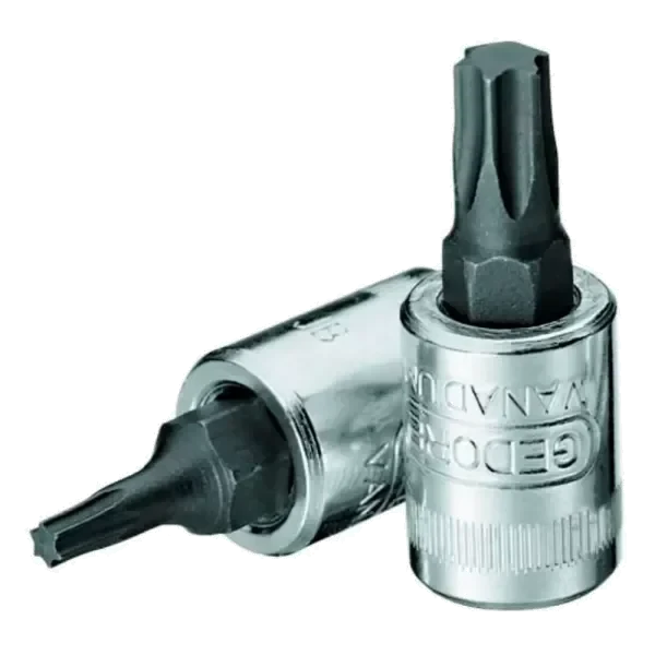 CHAVE SOQUETE 1/2 TORX CURTA TX T60 GEDORE RED