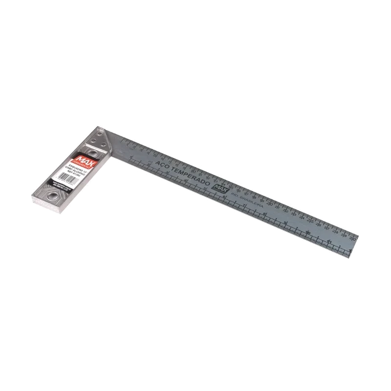 ESQUADRO ACO TEMPERADO 12" CABO ALUMINIO PARABO