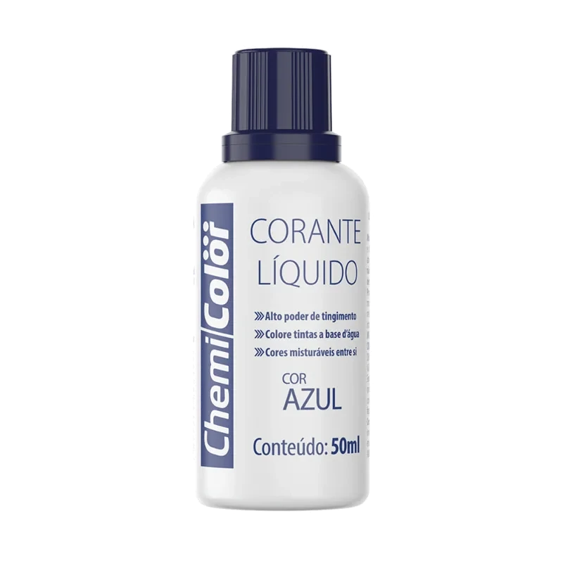 CORANTE LIQUIDO AZUL 24X50ML - CHEMICOLOR