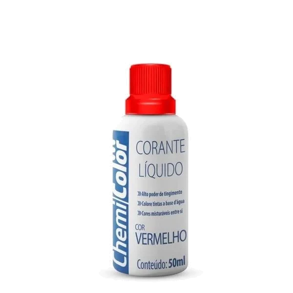 CORANTE LIQUIDO VERMELHO 24X50ML - CHEMICOLOR
