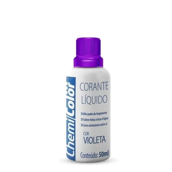 CORANTE LIQUIDO VIOLETA 24X50ML - CHEMICOLOR