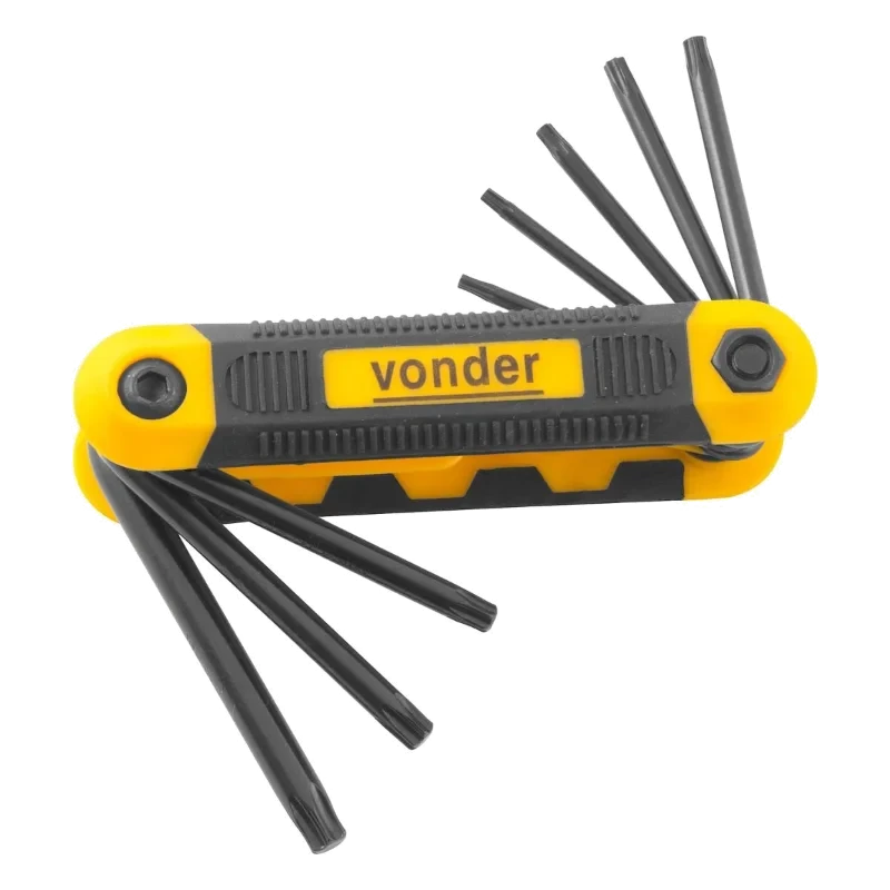 CARBOGRAFITE-JOGO CHAVE TORX CANIVETE T9 A T40- 8 P