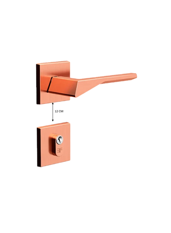 FECHADURA 3F RES ROSETA QUADRADA EXTERNA ZAMAC