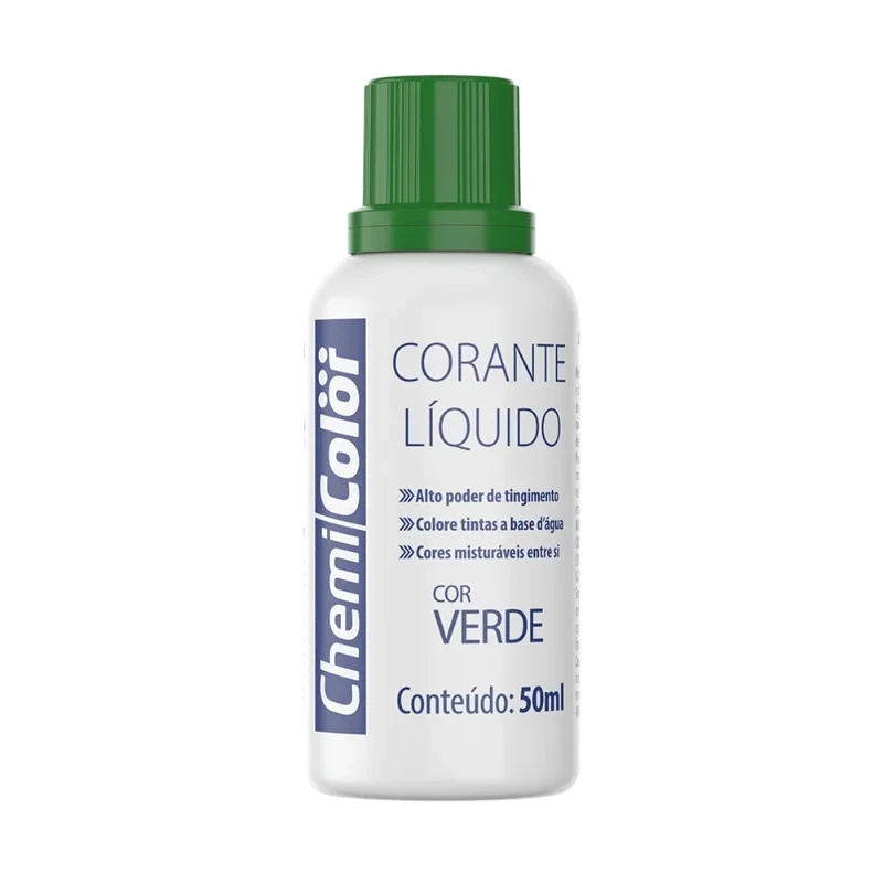 CORANTE LIQUIDO VERDE 24X50ML - CHEMICOLOR