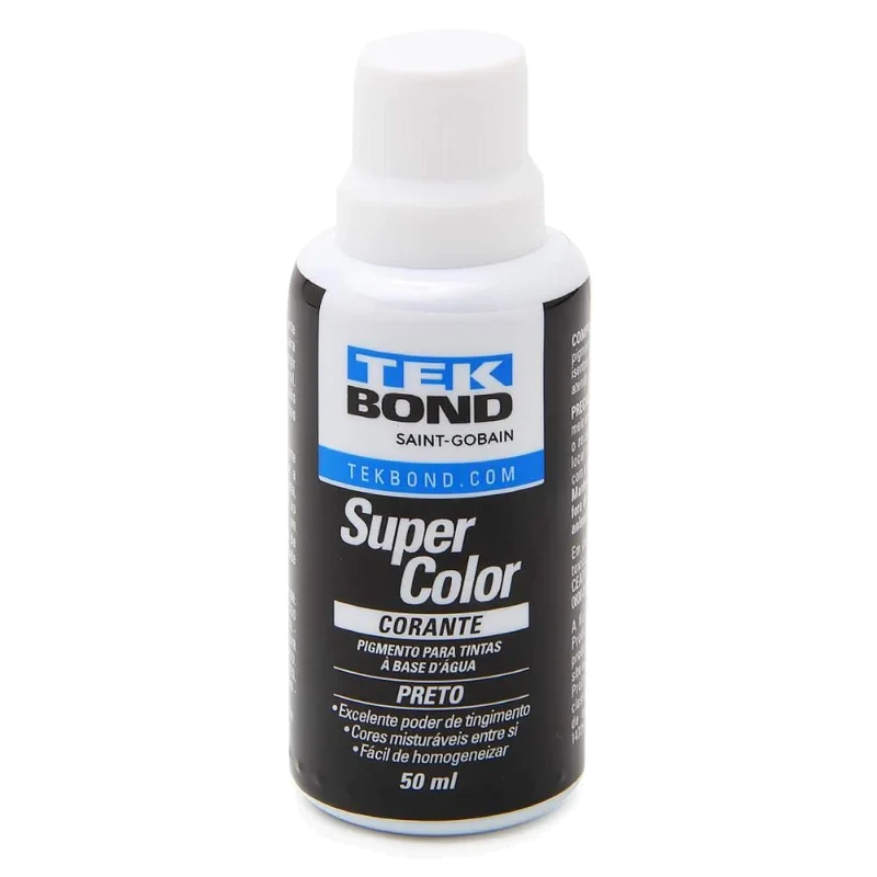 CORANTE LIQUIDO. PRETO 50ML - TEKBOND