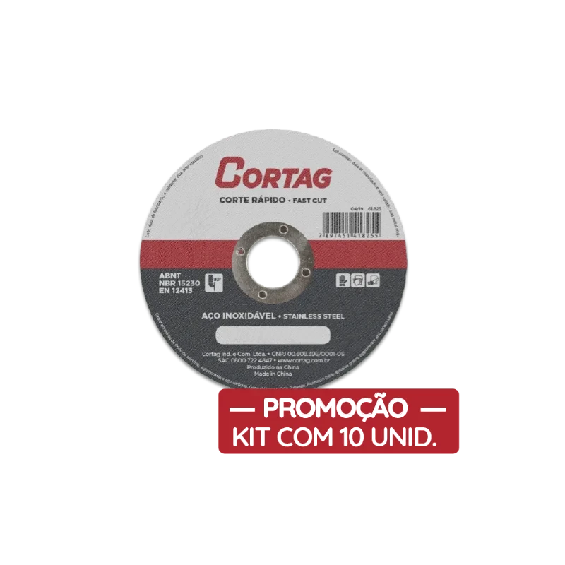 CORTAG-DISCO CORTE INOX 115MMX1,0MMX22,22MM