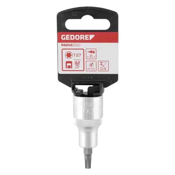 CHAVE SOQUETE 1/2 ALLEN CURTA 6MM GEDORE RED