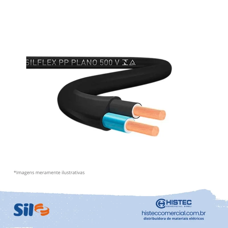 CORFIO-CABO PP 500V 2X1,5MM2-PRETO