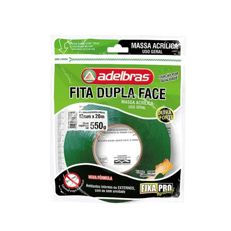 FITA DUPLA FACE 12MM X 20M SOLUFIX