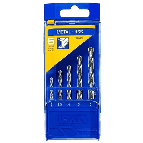 CARBOGRAFITE-CONJUNTO BROCAS ACO RAPIDO 5PC