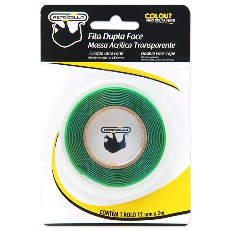 FITA DUPLA FACE ACRILICA TRANSPARENTE 12MMX2M - AFA